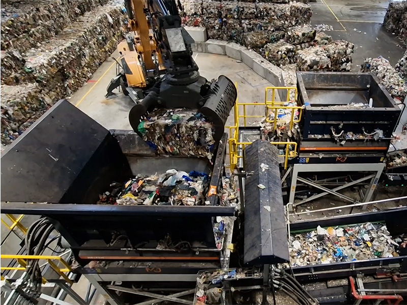 Processing platic waste at Resource Denmark